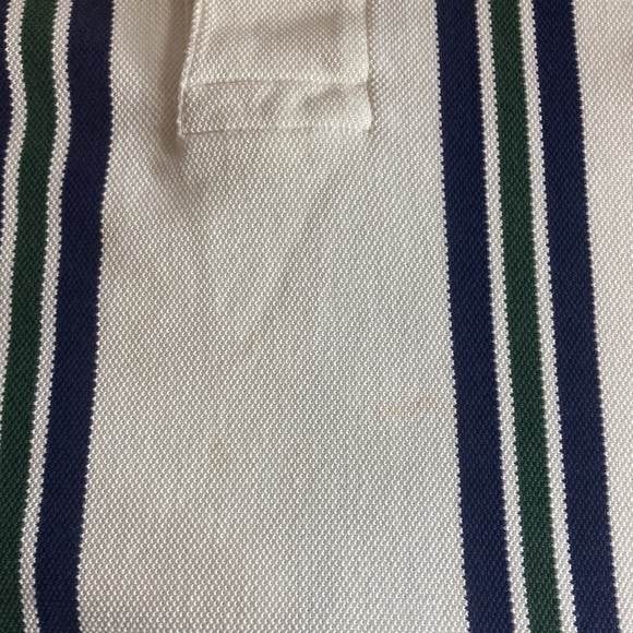 Mens Polo Ralph Lauren Golf XXL Cream Stripped Polo w/ Colonial Golf Logo - Picture 8 of 8